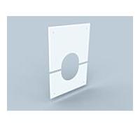 Panneau mural Bertrams Polyline LAS 41WG80-2 DN 80 /125, 2 pièces, blanc