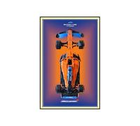 Panneau Mural Compatible avec la Lego 42141 Maquette Technic pour Voiture de Course pour McLaren Formule 1, idée Cadeau pour Lego F1 Les passionnés de Montage Mural (with Light,42141)