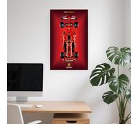Panneau Mural Compatible avec la Lego 42141 Maquette Technic pour Voiture de Course pour McLaren Formule 1, idée Cadeau pour Lego F1 Les passionnés de Montage Mural (with Light,42207)
