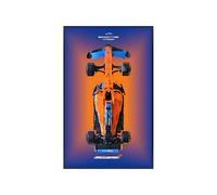 Panneau Mural Compatible avec la Lego 42141 Maquette Technic pour Voiture de Course pour McLaren Formule 1, idée Cadeau pour Lego F1 Les passionnés de Montage Mural (Without Light,42141)