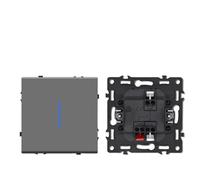 Panneau mural de commutateur de bouton poussoir avec la lampe témoin pièces de Charge de téléphone en plastique 86-370mm(1gang 2way Module)