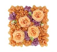 Panneau mural de fleurs artificielles conçu pour une utilisation en toile de fond de mariage dans les salles de spectacles et les lieux de célébration en plein air (B)