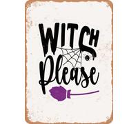 panneau mural decoratif enseignes en métal affiche vintage Witch Please - 8 - Vintage Rusty Look decoration cuisine