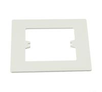 Panneau mural décoratif pour boîtier inférieur de type 86, plaque de prise électrique élégante pour la maison et le bureau, blanc, gris, or (blanc type 1)