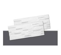 Panneau mural DECOSA Sierra - Aspect briquette - Polystyrène blanc 50x20cm