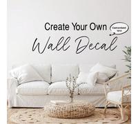 Panneau mural d'entreprise personnalisable - Texte personnalisé Décalcomanie vinyle mat pour décoration de bureau et d'espace de travail moderne, lettrage autocollant (autocollant seulement) Polychlor