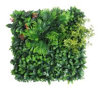 Panneau mural d'herbe 20x20 '' Mur de verdure artificiel simulé Milan sans maintenance facile à installer une toile de fond d'herbe pour la maison, le bureau, la boutique et le décor restaurant