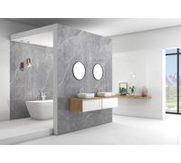 Panneau mural douche VIPANEL - Aragon anthracite - Finition brillant - 150 x 255 cm - épaisseur 3mm