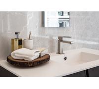 Panneau mural douche VIPANEL - Aragon gris - Finition brillant - 150 x 255 cm - épaisseur 3mm