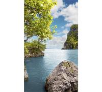 Panneau mural douche VIPANEL - Inspiration nature Thaïlande roche - Finition brillant - 1500x2550