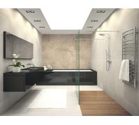 Panneau mural douche VIPANEL - Marbre beige - Finition mat perlée - 150 x 255 cm - épaisseur 3mm