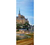 Panneau mural douche VIPANEL - Paysage urbain Mont St Michel - Finition brillant - 1000x2550