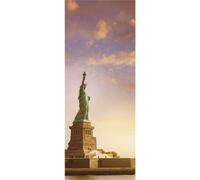 Panneau mural douche VIPANEL - Paysage urbain Statut liberté - Finition brillant - 1000x2550