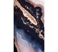Panneau mural douche VIPANEL - Pierre Cristal rose - Finition brillant - 1500x2550