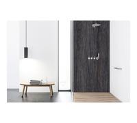 Panneau mural douche VIPANEL - Pierre noir - finition mat perlée - 100 x 210 cm - épaisseur 3mm
