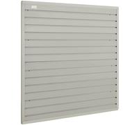 Panneau mural d'outils - 129,1x129,1cm - Panneau mural WPC - Porte-outils organisateur - Lamelle Slatwall - Panneau enfichable Pegboard - Support mural - Idéal pour atelier entrepôt cave établi garage