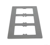 Panneau mural élégant pour intérieur moderne - Plaque frontale en polycarbonate blanc gris doré - Mise à niveau simple du boîtier inférieur (gris type 3)