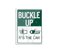 Panneau mural en acrylique avec inscription « Buckle Up It'S The Law » - Décoration d'intérieur et d'extérieur - 15,2 x 20,3 cm