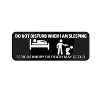 Panneau mural en acrylique avec inscription « Do Not Disturb When I Am Sleeping » pour bureau, restaurants, hôtels, supermarchés, 22,9 x 7,6 cm