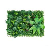 Panneau mural en herbe verte artificielle, 40 x 60 cm, tapis mural pour intérieur et extérieur, haie décorative pour jardin, maison, bureau (2)