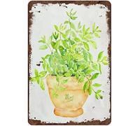 Panneau mural en métal pour herbes aromatiques - 20,3 x 30,5 cm