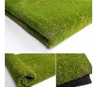 Panneau mural en mousse artificielle, tapis de verdure synthétique 100 x 100 cm, fond de plante en coton et soie pour mur intérieur et extérieur, fausse herbe pour décoration de terrasse et affichage