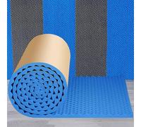 Panneau mural en mousse de coton d'isolation phonique 1x5m/3.28x16.4ft, panneaux acoustiques auto-adhésifs for Machine à tuyaux de Studio à domicile(Blu,5cm/1.96in thick)