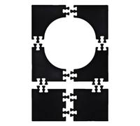 Panneau mural en mousse EVA de qualité, protection des objectifs personnalisés, amortisseurs d'absorption de cadre modulaire avec panneaux nids pour compétitions