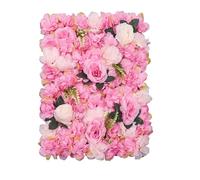 panneau mural fleuri 3D, design moderne, convient pour l'intérieur et l'extérieur, rose