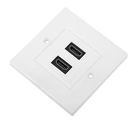 Panneau Mural Hdmi pour Plaque de Port Absee, Plaque de Prise Blanche, Panneau Plat pour Assiettes Décoratives