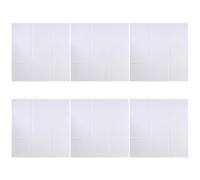Panneau Mural Insonorisant Blanc 6 Pièces, à 9 Blocs Polyester | L’écho, Découpe Facile, pour Murs Intérieurs, Protège des Punaises, la Cuisine et Gaming Room