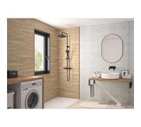 Panneau Mural Kinewal Design 3mm 1000X2500 Ciment - cercles - KINEDO PM609