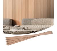 Panneau Mural Lattes-VEVOR-2450x166 mm-Panneaux Acoustiques WPC pour Mur et Plafond, Lot de 8-Couleur Bois de Frêne