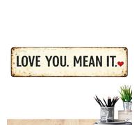 Panneau mural métal « Love » - Décoration vintage « » - Décoration murale fer - Décoration murale rustique pour ferme, appartement, bureau, vacances, mariage, Saint-Valentin