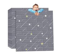 Panneau mural, papier peint 3D à coller et décoller for mur de télévision, carreaux muraux auto-adhésifs(Grijs)