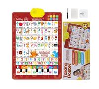 Panneau mural parlant pour - Éducatif bilingue et interactif, affiches éducatives pour avec musique en espagnol et en anglais - Pour de 3 à 8 ans, maternelle, salle de classe