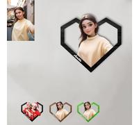 Panneau mural personnalisé pour famille - Couple et amis Photo Portrait de dessin animé Plaque cadeau pour grand-mère, grand-père, papa, maman, amoureux