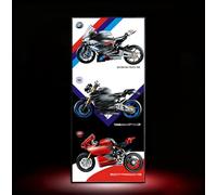 Panneau mural pour Le*go 42130 Yamaha 42159 Ducati Panigale Moto 42107, compatible avec Lego, excellentes idées pour les amateurs de montage mural, uniquement