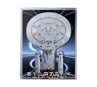 Panneau mural pour Lego 10356 Star Trek Enterprise Building Sets, compatible avec cadre d'affichage 10356, idées pour les amateurs de montage mural de voiture Lego - 71 x 61 x 18 cm, boîte de