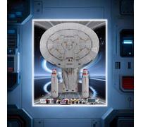 Panneau mural pour Lego 10356 Starship modèle, compatible avec Lego 10356 Starship Model, cadeau pour les amateurs de Lego (panneau mural d'affichage uniquement, sans mode) (10356 style d'éclairage)