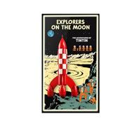 Panneau mural pour Lego 21367 Moon Rocket Adventure - Montage mural - Seulement tableau d'affichage compatible avec Lego 21367 (cadre photo (avec lumières)