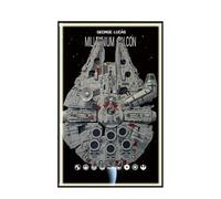 Panneau mural pour Lego 75192 Ultimate Millennium Falcon - Support mural d'affichage et cadre mural pour ensemble de construction de voiture de course, pour les passionnés de voiture - 50 x 80 cm