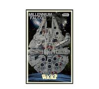 Panneau mural pour Lego 75192 Ultimate Millennium Falcon - Support mural pour montage mural pour voiture de course - 50 x 80 cm (75192 USB LED Light B)