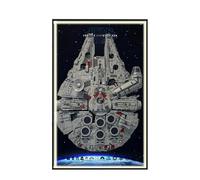 Panneau mural pour Lego 75192 Ultimate Millennium Falcon - Support mural pour montage mural pour voiture de course - 50 x 80 cm (75192 USB LED Light C)