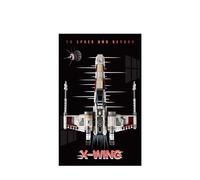 Panneau mural pour Lego 75355 UCS X-Wing Fighter - Support mural pour voiture de course - Cadeau idéal pour les amateurs de modèles - 50 x 80 cm (75355 A)