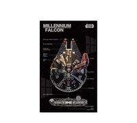 Panneau mural pour Lego 75389 Millennium Falcon - Support mural pour voiture de course - Cadeau idéal pour les amateurs de modèles - 50 x 80 cm (75389 B)
