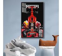 Panneau mural pour Lego Technic 42207 Ferrari SF-24 F1 voiture ou adultes, cadeau pour les amateurs de Lego Support mural de voiture, compatible avec Lego, support mural, uniquement (D)