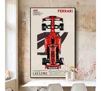 Panneau mural pour Lego Technic 42207 Ferrari SF24 Red Bull F1 - Cadre mural pour voiture ou adulte - Cadeau idéal pour les amateurs de Lego - Support mural uniquement