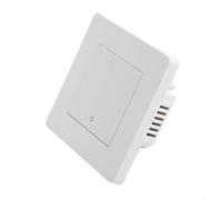 Panneau mural pour Moes For Tuya pour Zigbee Smart Light Switch, série Star Ring Series avec télécommande Rf, bouton tactile en matériau PC pour domotique, blanc (1 gang blanc)