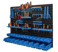 Panneau mural pour outils - Botle - 115 x 78 cm - 23 boîtes en plastique - Organisation flexible - Durable